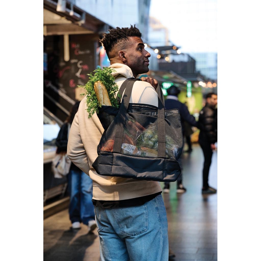 Iqlo Aware™ RPET 2-in-1 cooler tote black