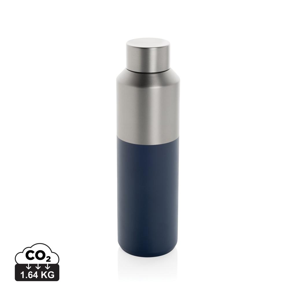 Fluid RCS certified recycled steel water bottle 600ml navy