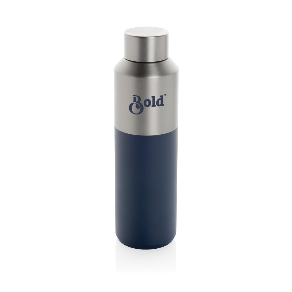 Fluid RCS certified recycled steel water bottle 600ml navy
