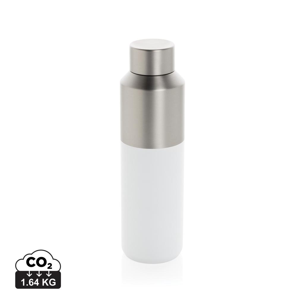 Fluid RCS certified recycled steel water bottle 600ml transparent