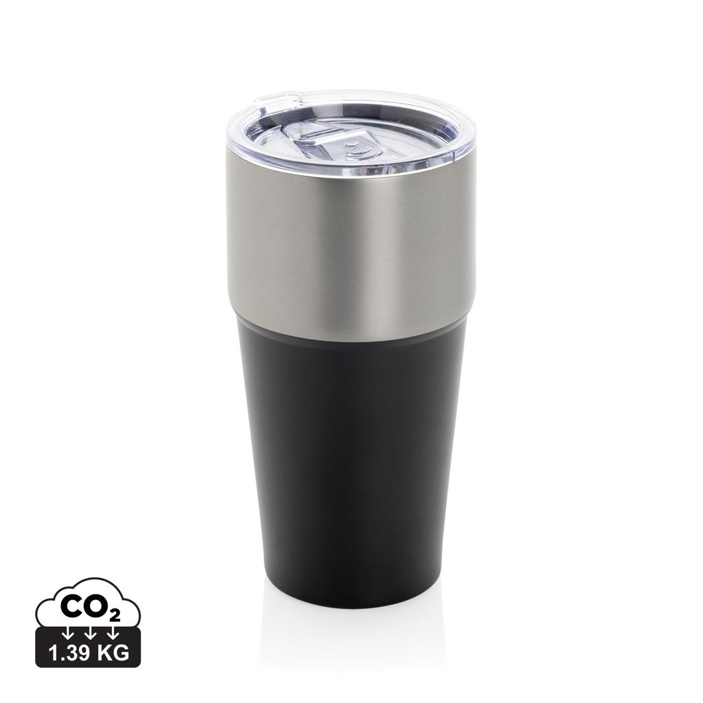 Fluid RCS certified recycled steel tumbler 500ml black