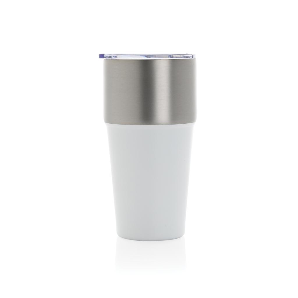 Fluid RCS certified recycled steel tumbler 500ml transparent