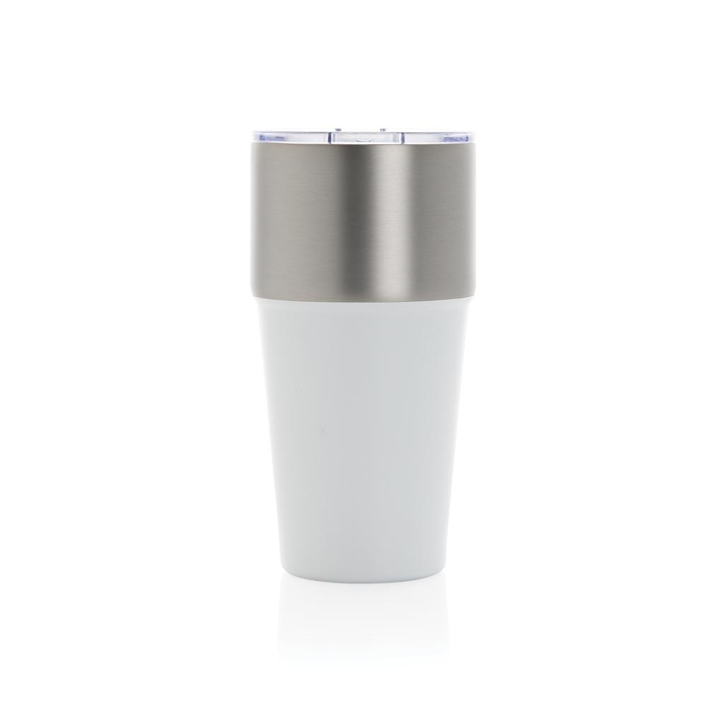 Fluid RCS certified recycled steel tumbler 500ml transparent