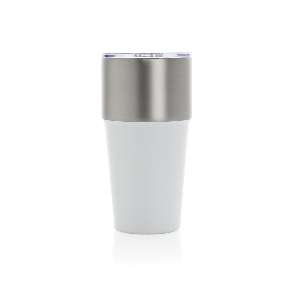 Fluid RCS certified recycled steel tumbler 500ml transparent