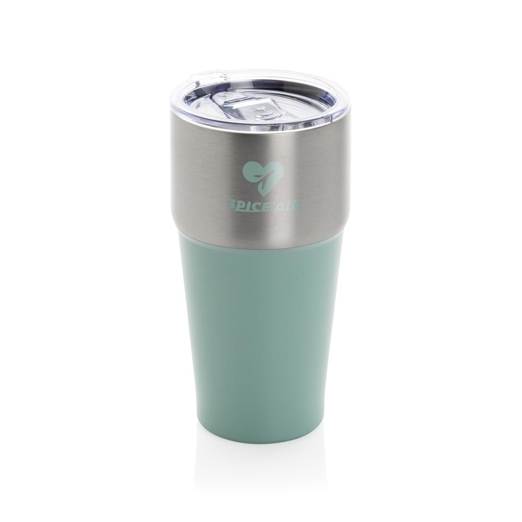 Fluid RCS certified recycled steel tumbler 500ml green