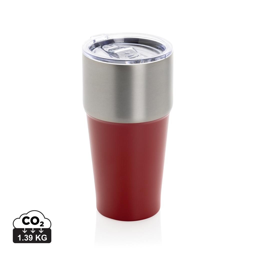 Fluid RCS certified recycled steel tumbler 500ml red