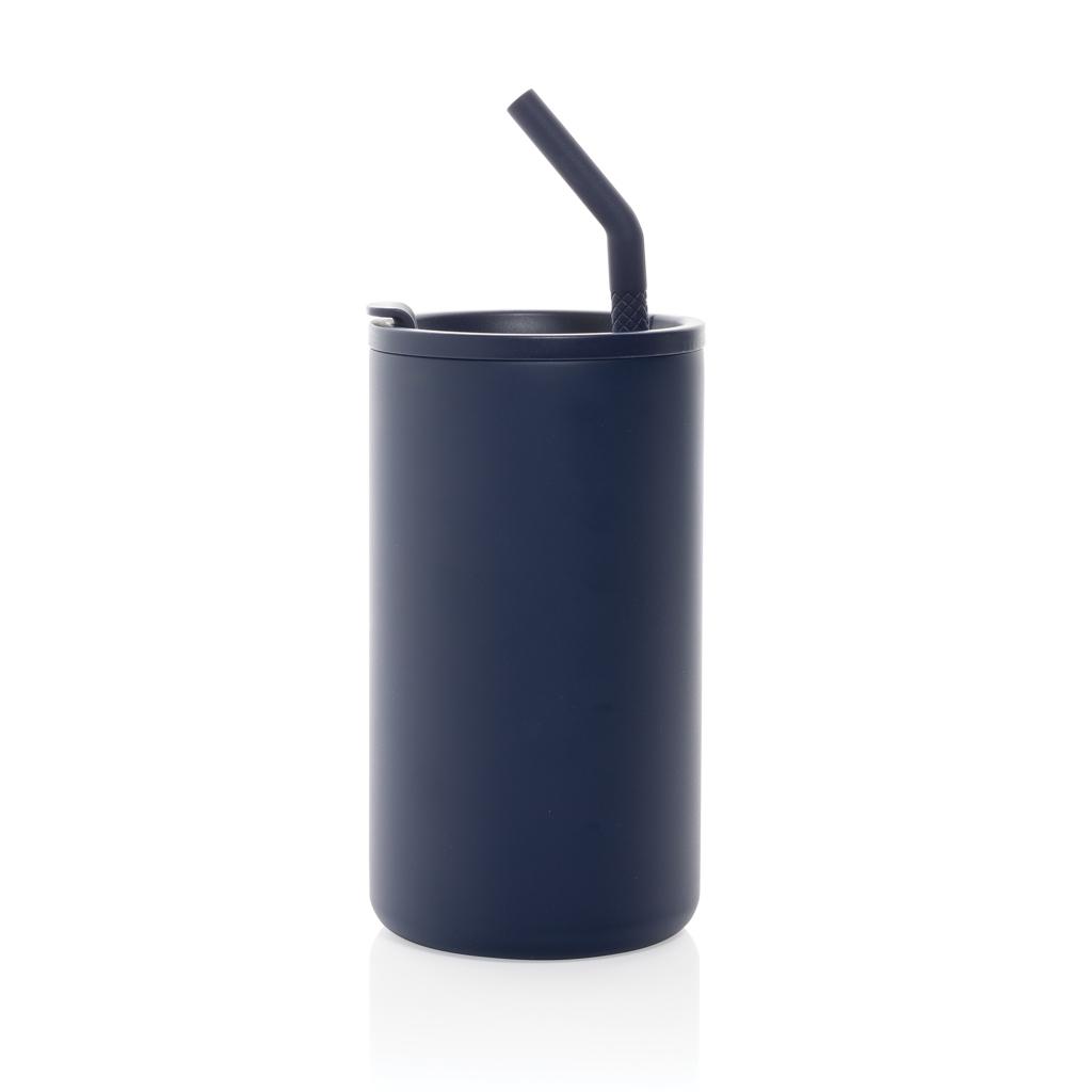 Cube RCS certified recycled steel mug 800ml navy