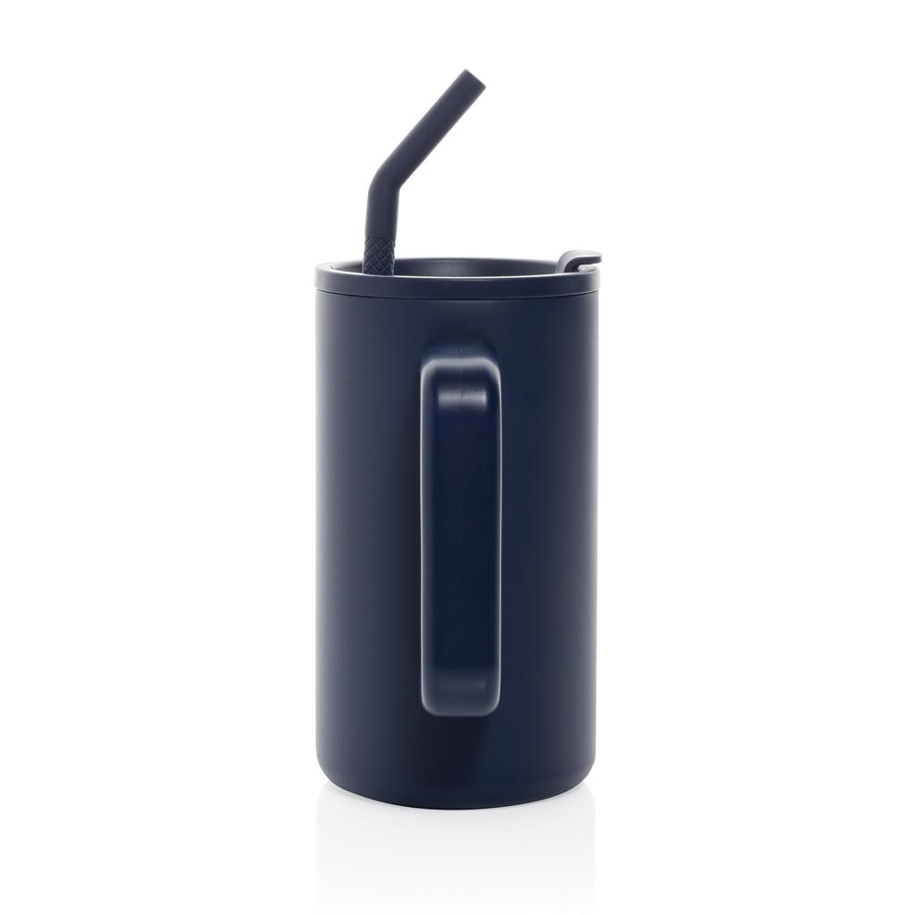 Cube RCS certified recycled steel mug 800ml navy