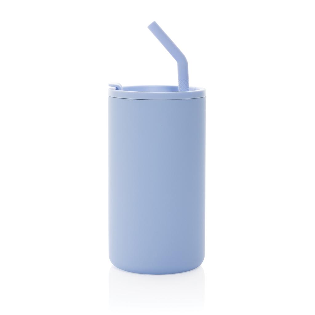 Cube RCS certified recycled steel mug 800ml light blue