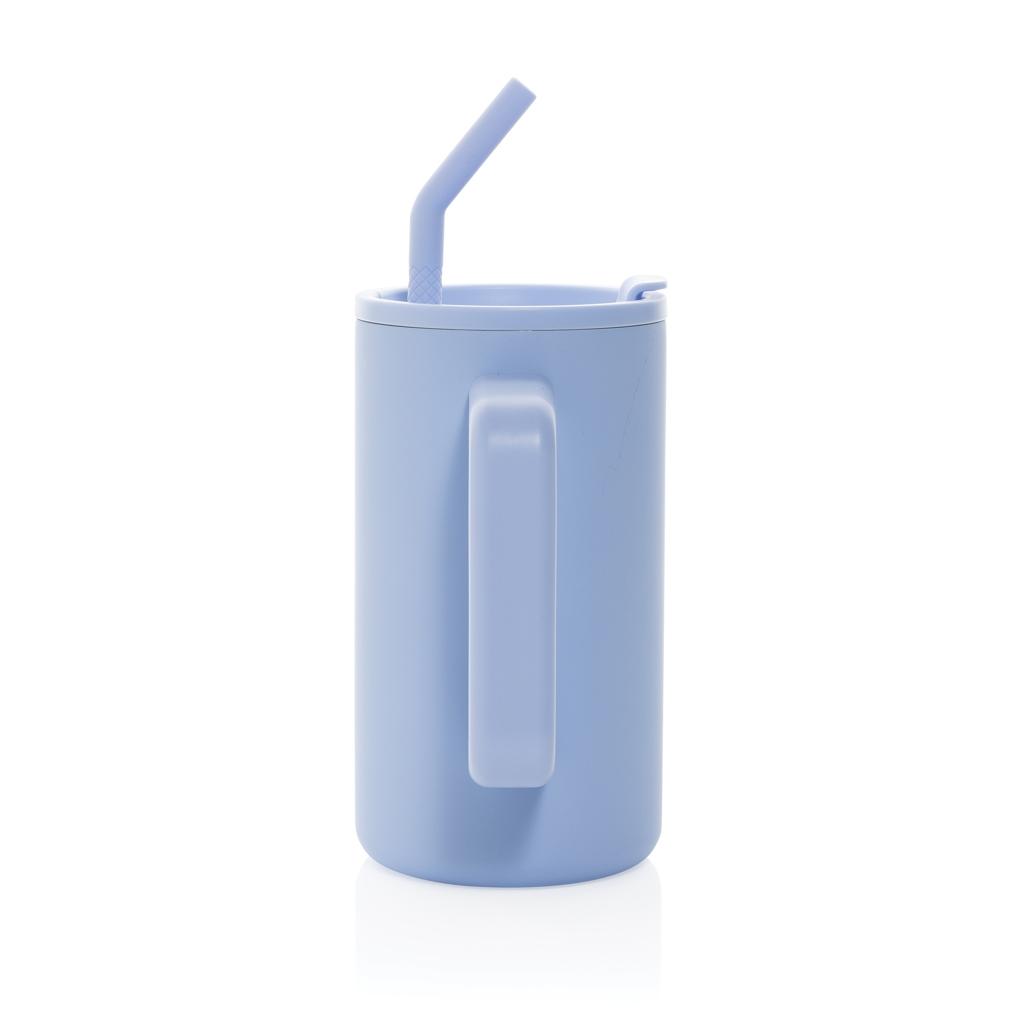 Cube RCS certified recycled steel mug 800ml light blue
