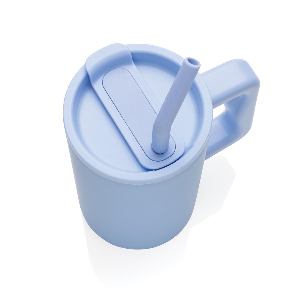 Cube RCS certified recycled steel mug 800ml light blue