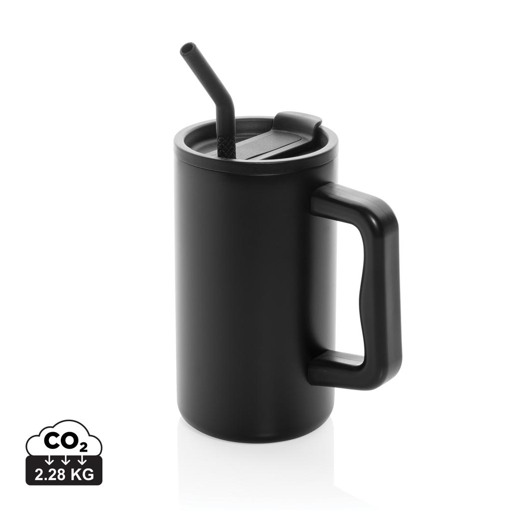 Cube RCS certified recycled steel mug 800ml black