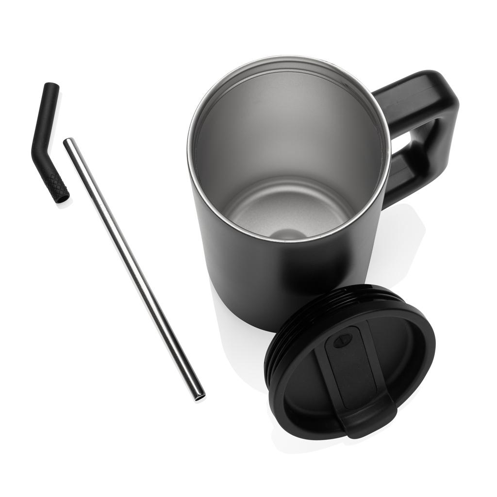 Cube RCS certified recycled steel mug 800ml black