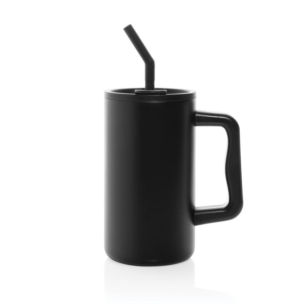 Cube RCS certified recycled steel mug 800ml black