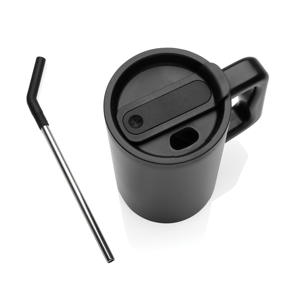 Cube RCS certified recycled steel mug 800ml black