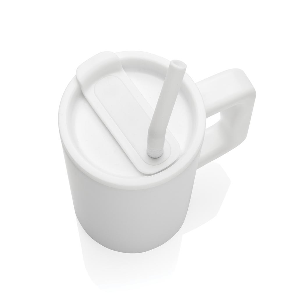 Cube RCS certified recycled steel mug 800ml transparent