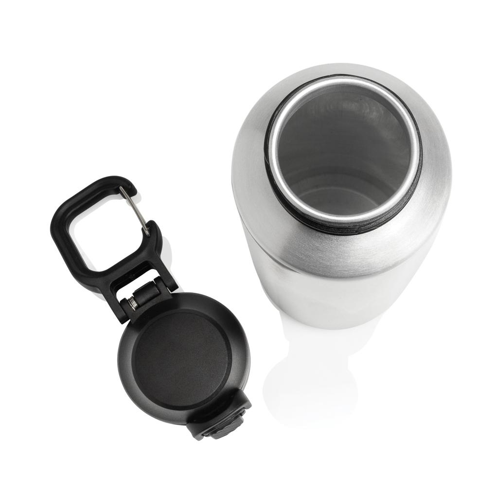 Via RCS Re-steel lockable sport bottle 600ML silver