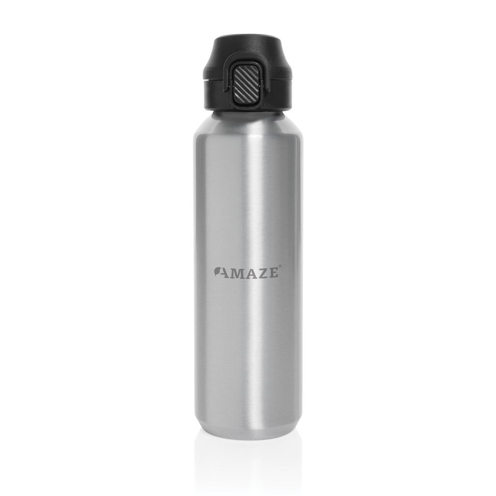 Via RCS Re-steel lockable sport bottle 600ML silver