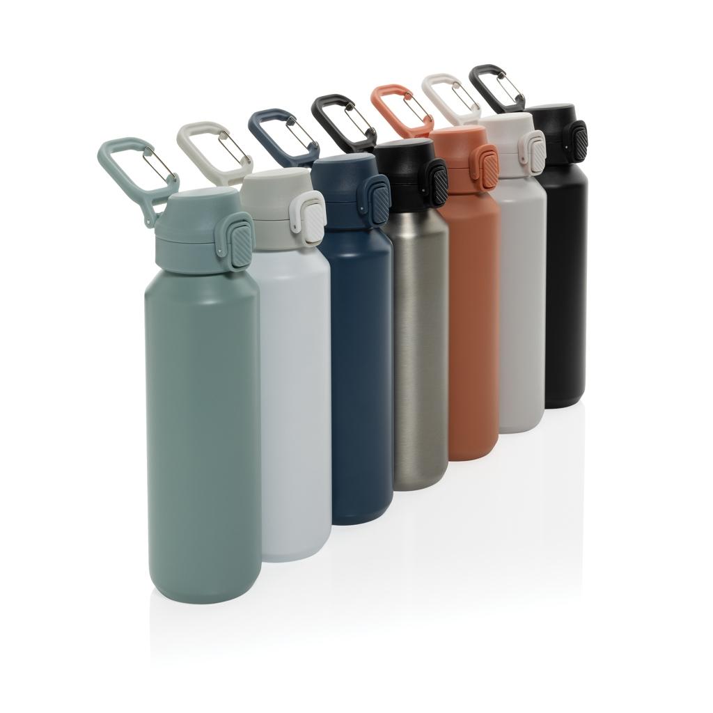 Via RCS Re-steel lockable sport bottle 600ML silver