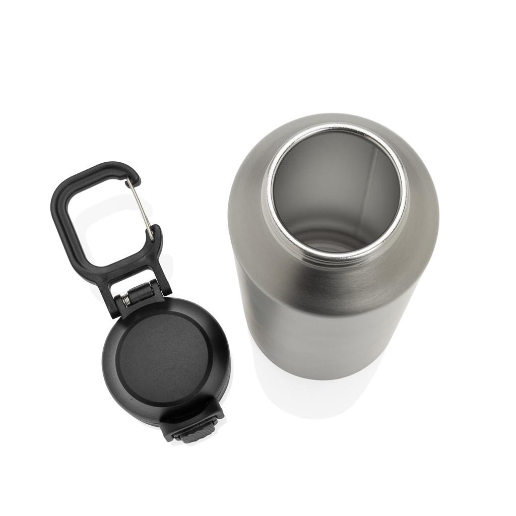 Via RCS Re-steel lockable sport bottle 600ML silver