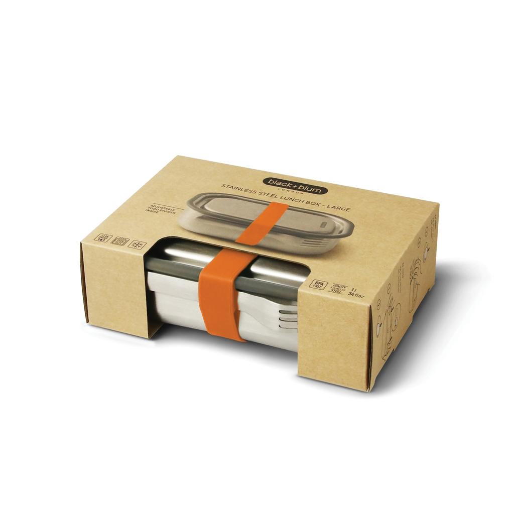 Casetă prânz oțel Black+Blum orange