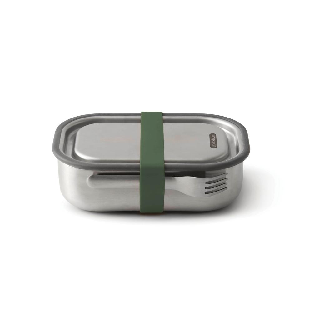 Casetă prânz oțel Black+Blum olive green