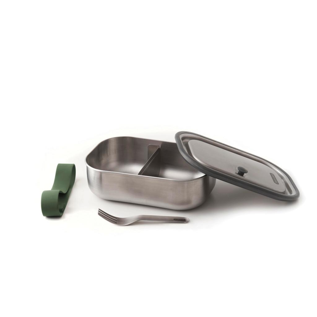Casetă prânz oțel Black+Blum olive green
