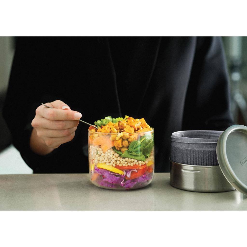 Black+Blum Glass Lunch Bowl 750ml silver