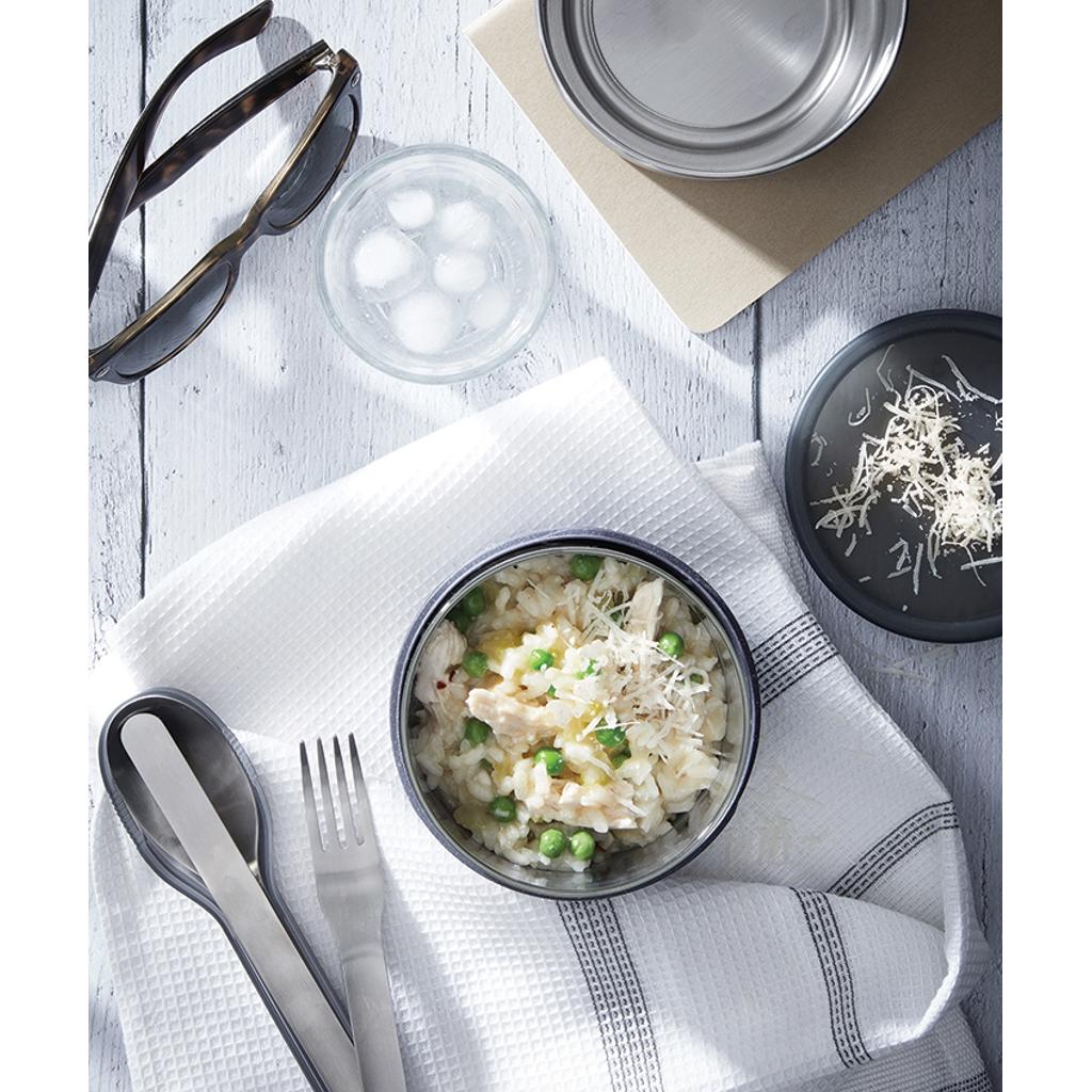 Black+Blum Glass Lunch Bowl 750ml silver