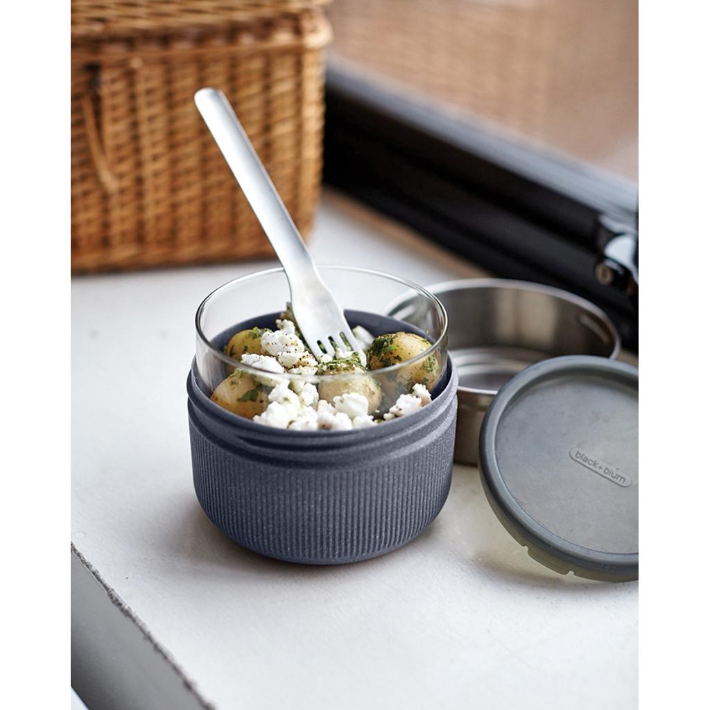Black+Blum Glass Lunch Bowl 750ml silver