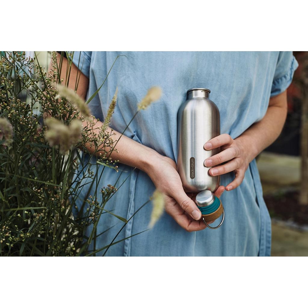 Black+Blum Steel Water Bottle 600ml turquoise