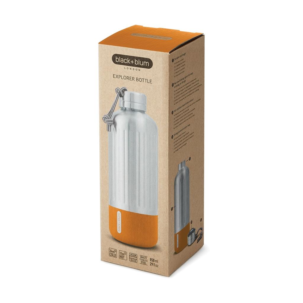 Sticlă Explorer Black+Blum 850 ml orange