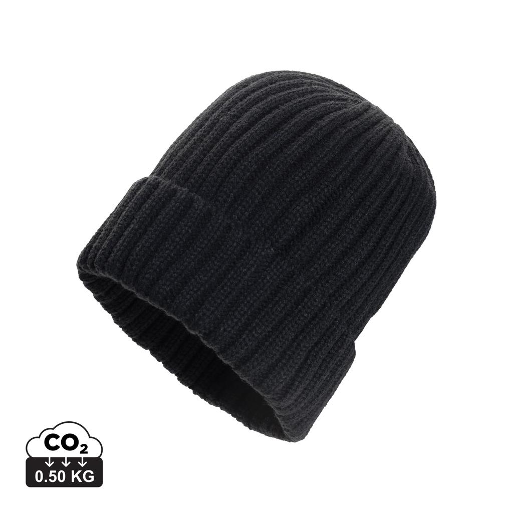 Kennedi AWARE™ Polylana® beanie with large rib black