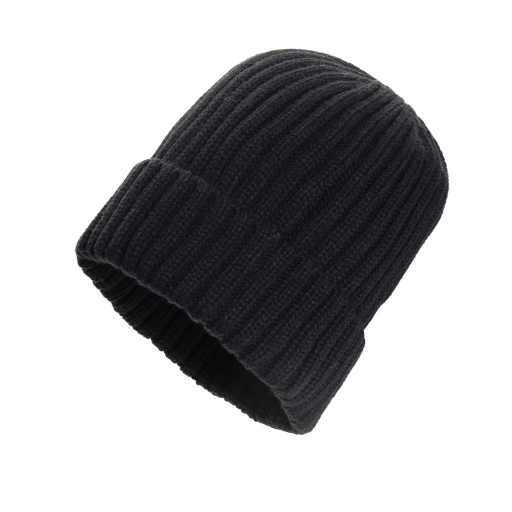 Kennedi AWARE™ Polylana® beanie with large rib black
