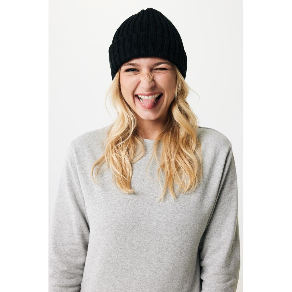 Kennedi AWARE™ Polylana® beanie with large rib black