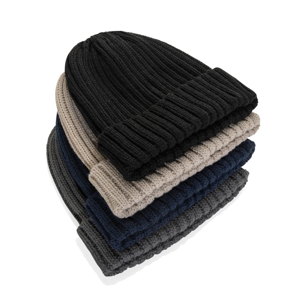 Kennedi AWARE™ Polylana® beanie with large rib black