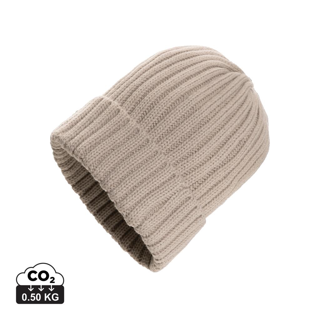Kennedi AWARE™ Polylana® beanie with large rib desert