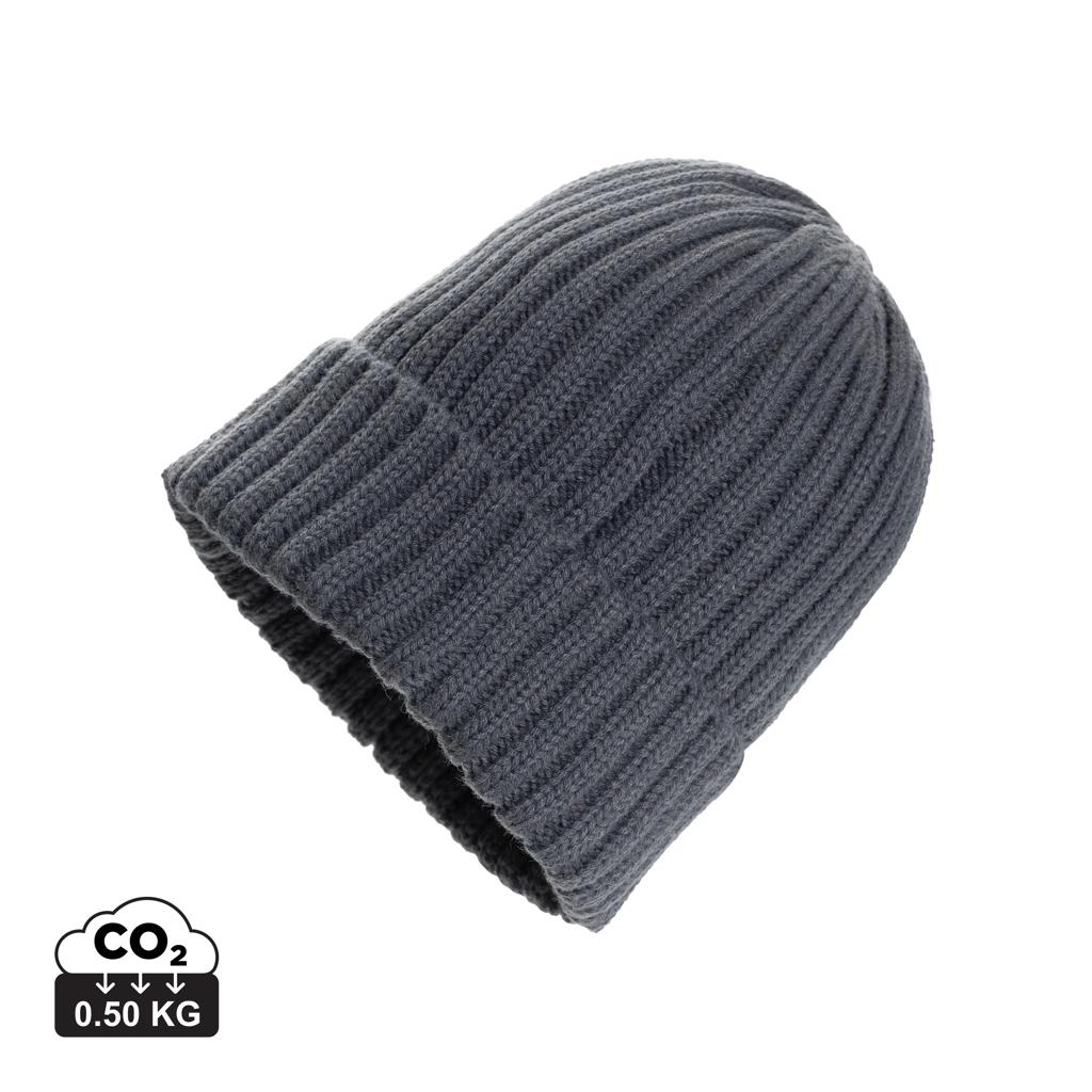 Kennedi AWARE™ Polylana® beanie with large rib anthracite