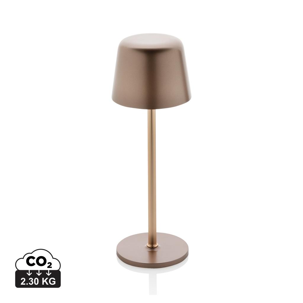 Zenic RCS recycled plastic USB re-chargable table lamp bronze