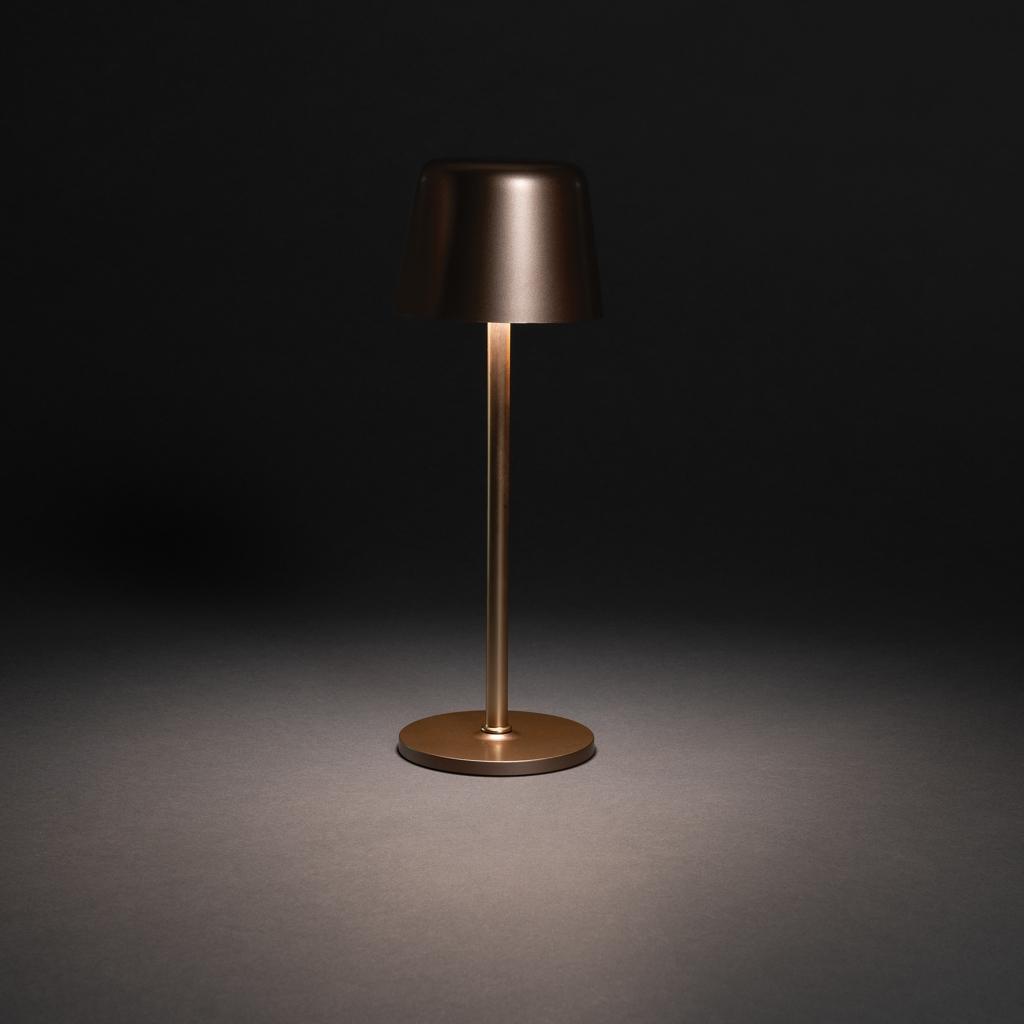 Zenic RCS recycled plastic USB re-chargable table lamp bronze