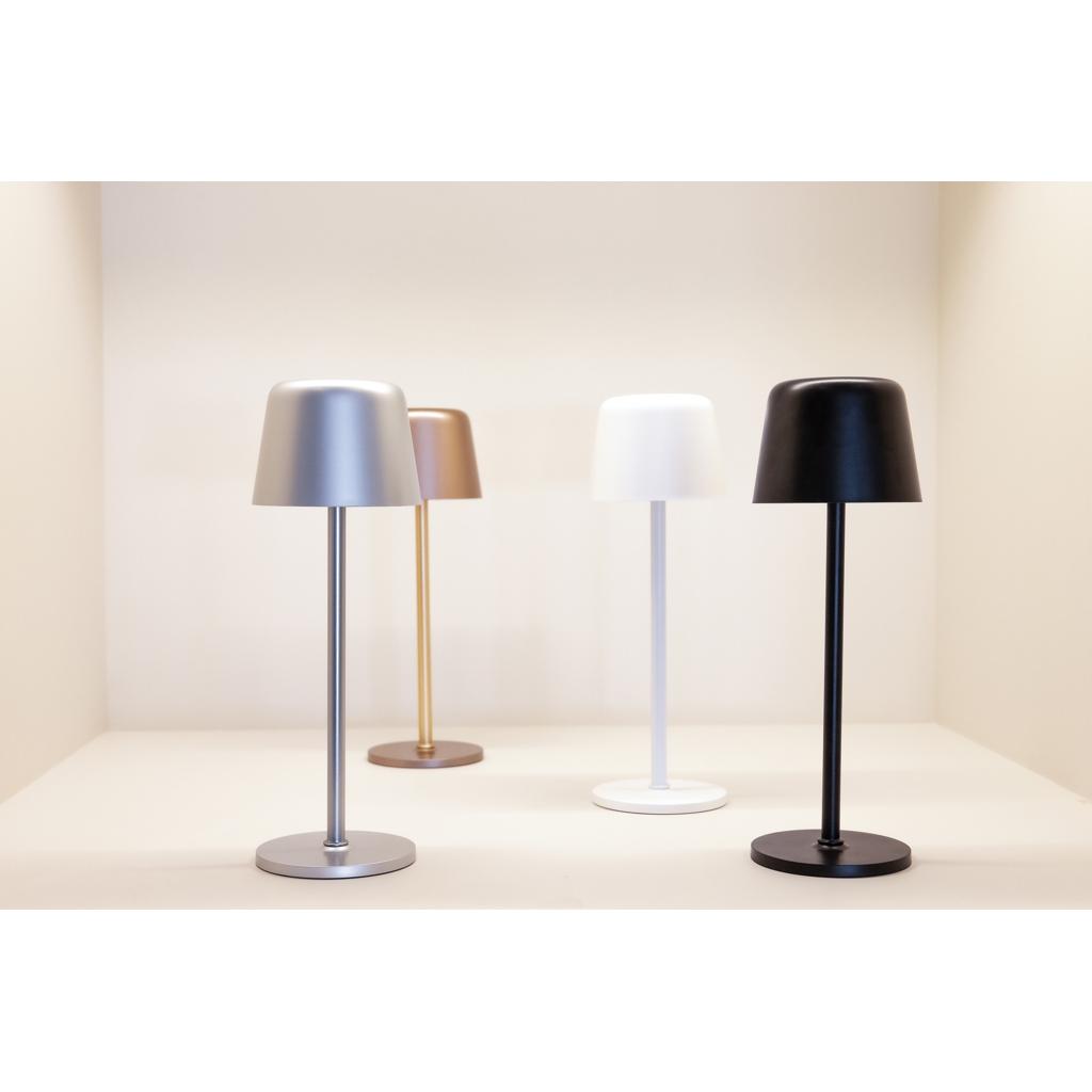 Zenic RCS recycled plastic USB re-chargable table lamp black