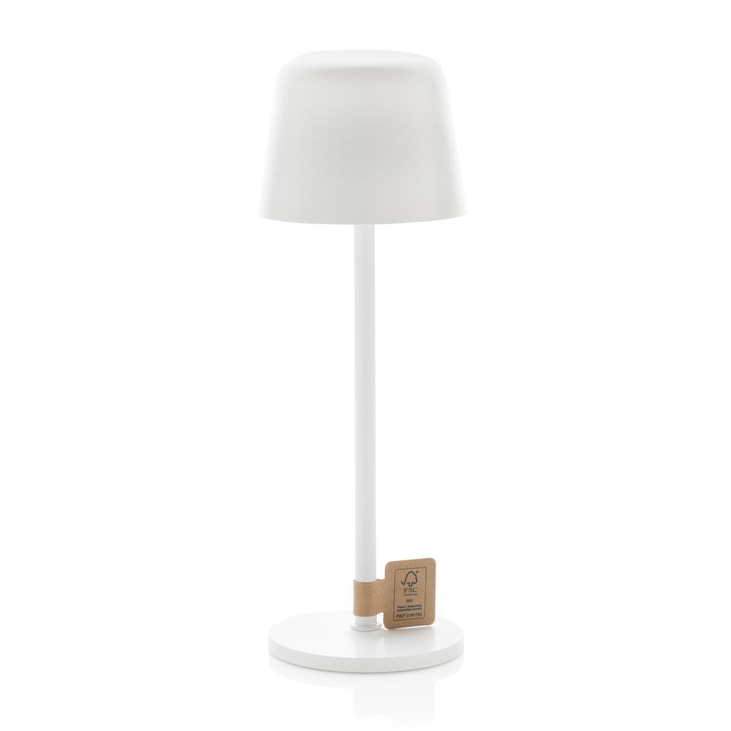 Zenic RCS recycled plastic USB re-chargable table lamp transparent