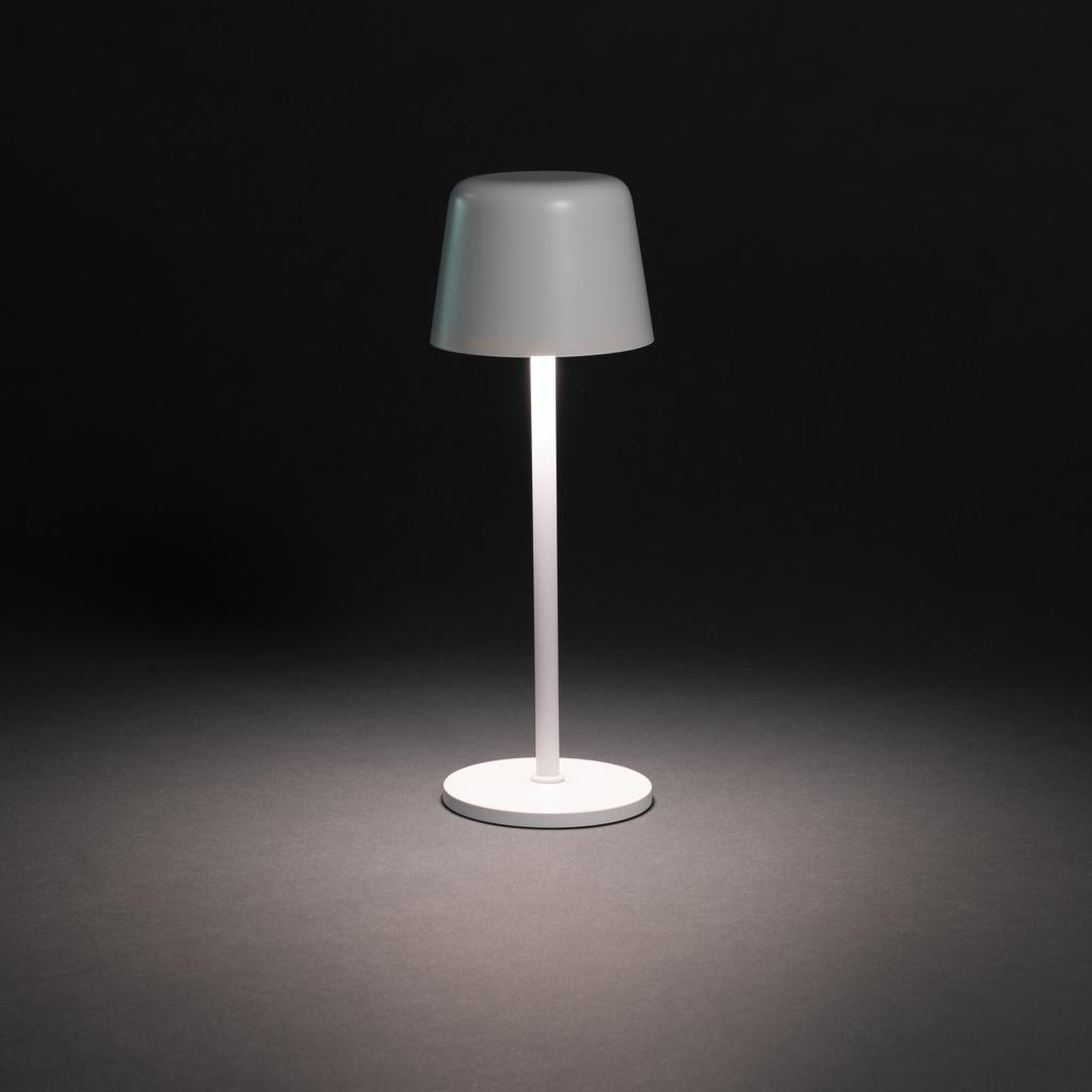 Zenic RCS recycled plastic USB re-chargable table lamp transparent