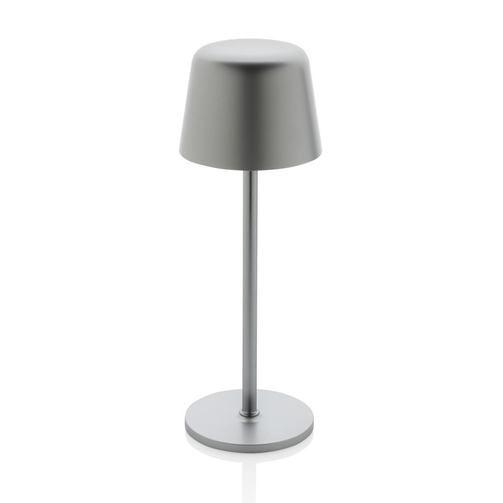 Zenic RCS recycled plastic USB re-chargable table lamp silver