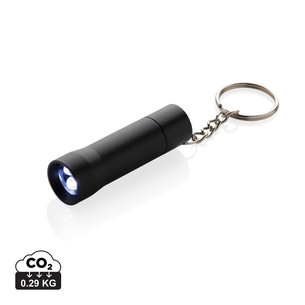 Flash RCS recycled aluminium keychain torch black