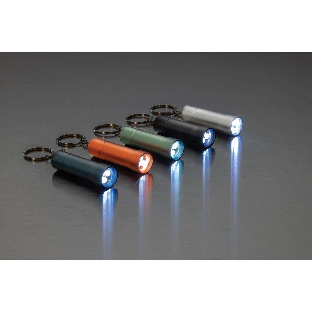 Flash RCS recycled aluminium keychain torch black