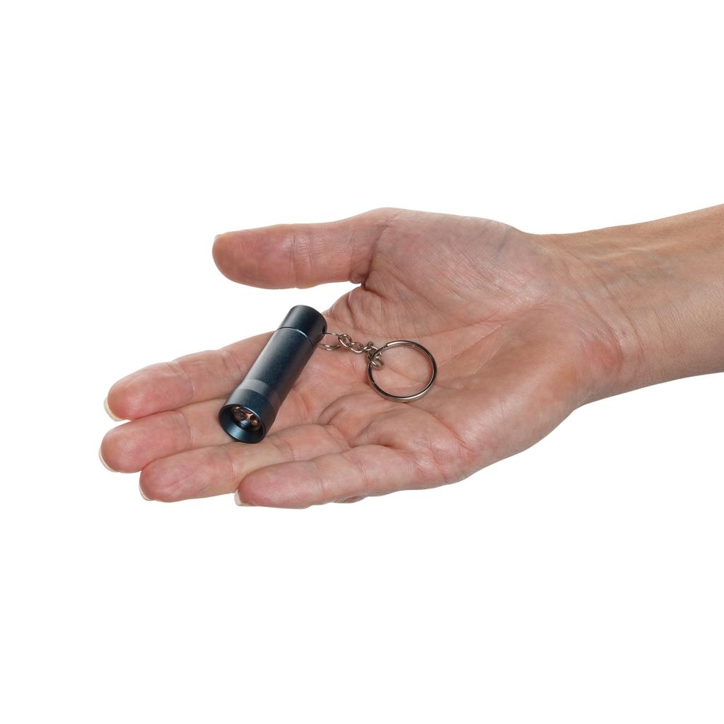 Flash RCS recycled aluminium keychain torch blue