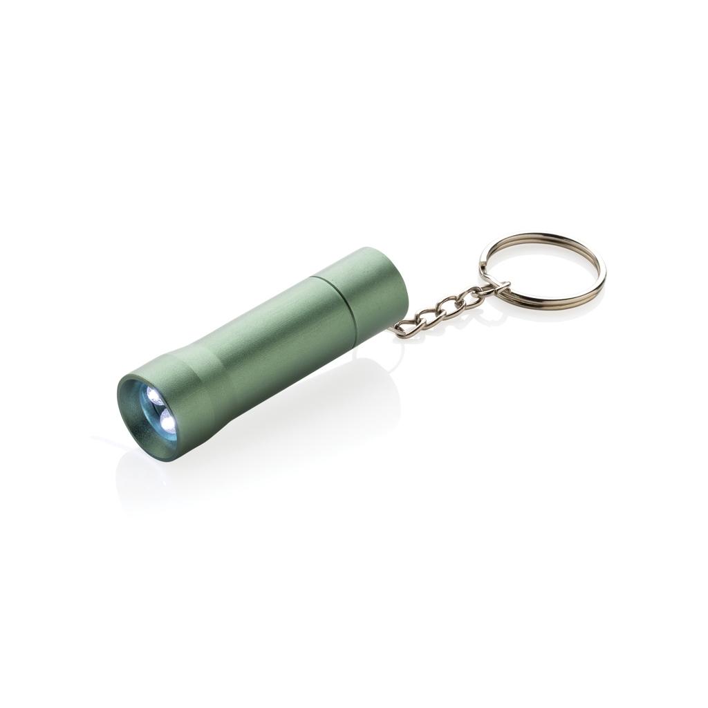 Flash RCS recycled aluminium keychain torch green