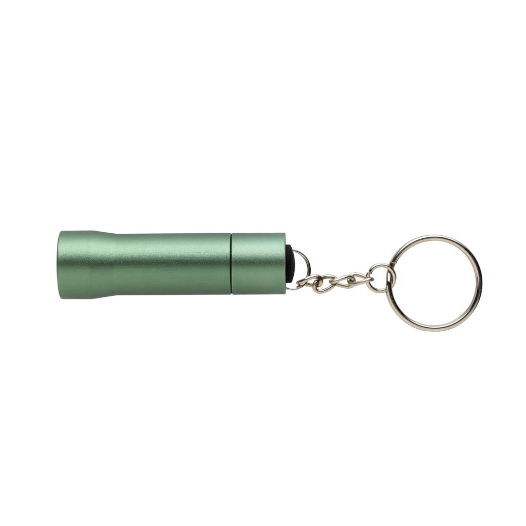 Flash RCS recycled aluminium keychain torch green