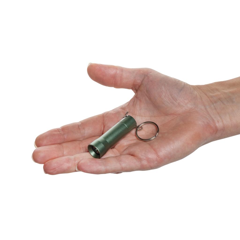 Flash RCS recycled aluminium keychain torch green